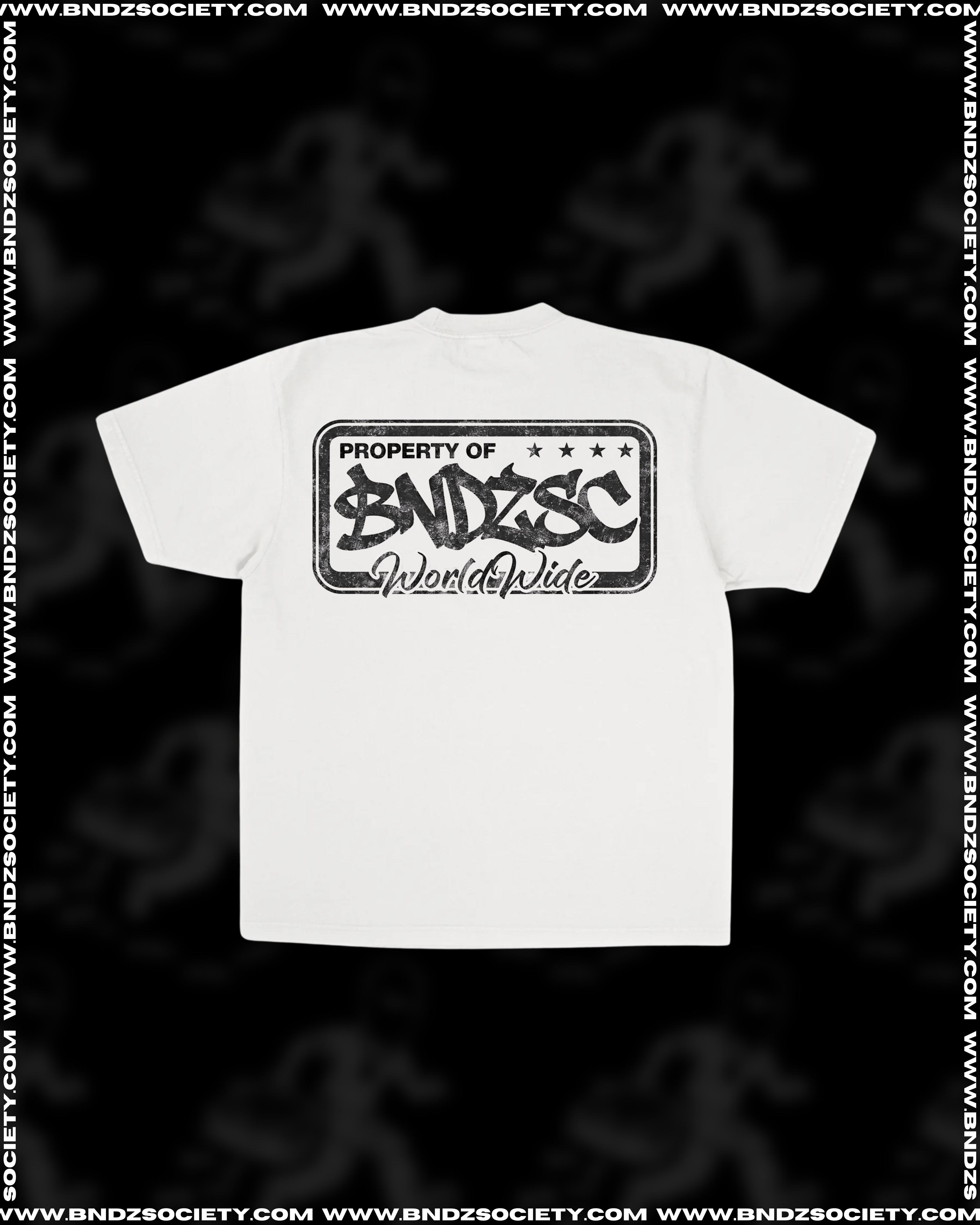 "PROPERTY OF BNDZSC" White tee