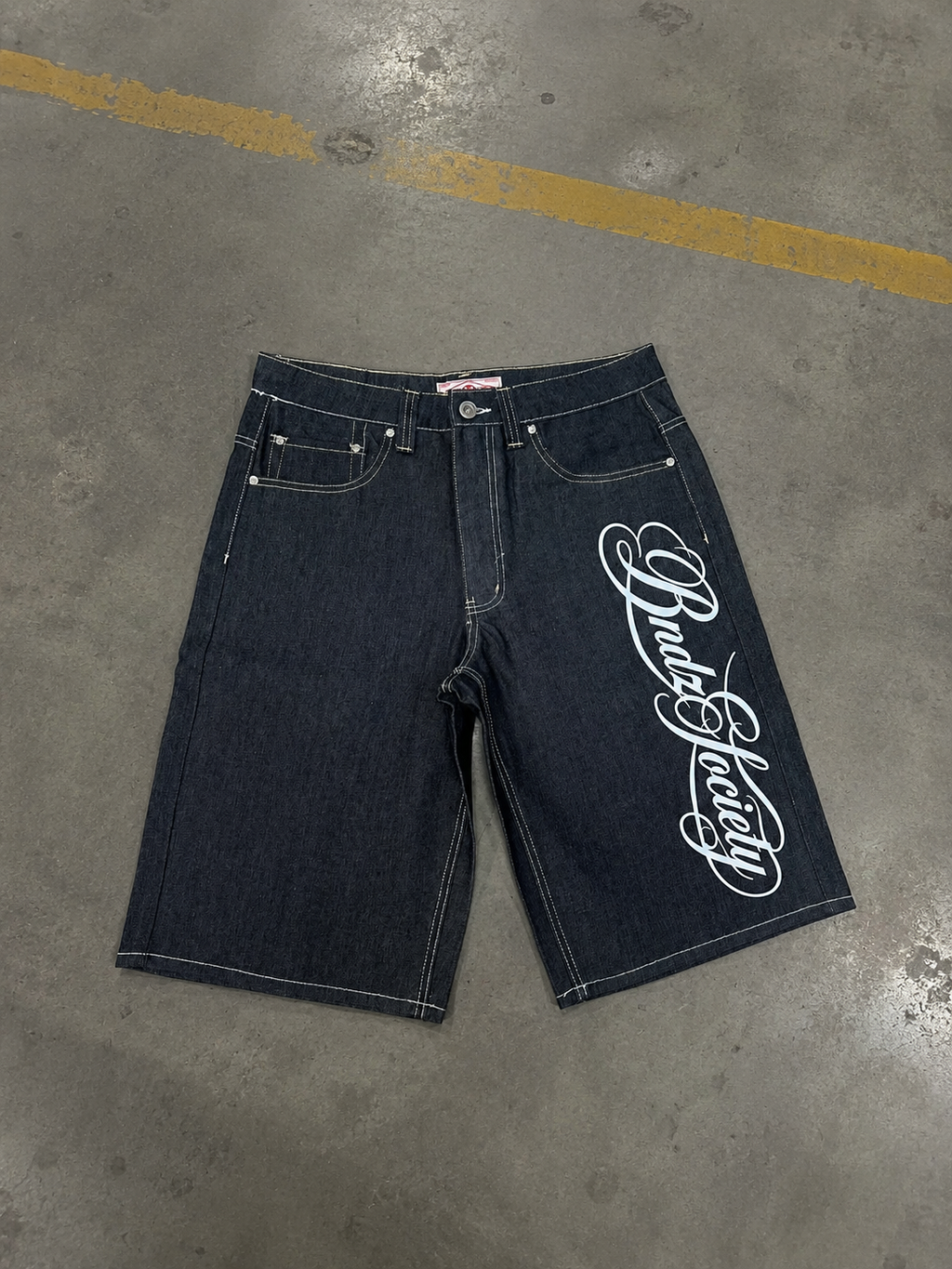 BLUE DENIM SHORTS